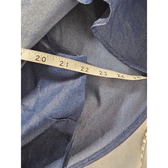 Belma Plus Denim One Shoulder Jumpsuit - Drk Blue - SZ 1X - Picture 7 of 12